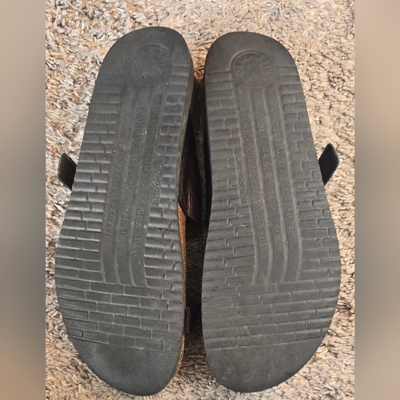 Mephisto Helen Thong Sandals Cork Footbed Metallic Size 42 (Womens US 12) - Picture 4 of 10